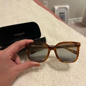 Coach Tortoise Sunglasses and Hard Case